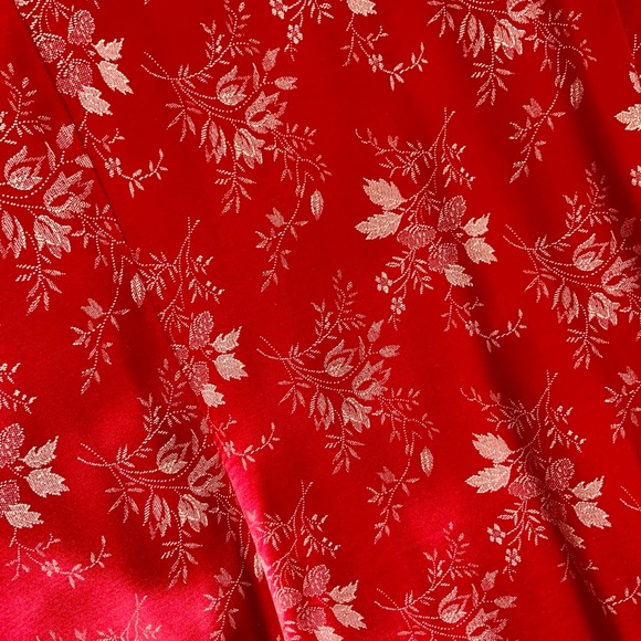 Vintage Knapp Studio Cheongsam Chinese red floral 90s y2k dress - Picture 3 of 6